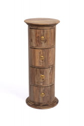 Тумба дизайнерская Бомбей - 0768 палисандр, 71хД28,5см, Натурал тинтед (натуральный тонированный) / 71хD28,5см, Natural tinted