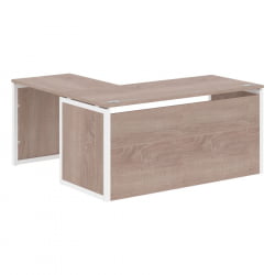 Стол письменный угловой правый КСТЕН-КП КСКПCТ 1615Х Р Дуб Сонома Белый / XTEN-QP XQPCT 1615H R