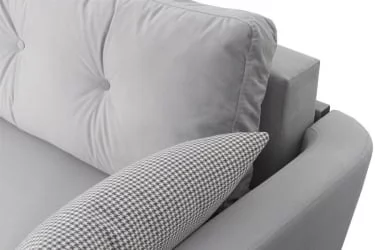 Диван-кровать Калгари-2 Стандарт Мора серый/Джейми серый