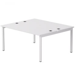 Бенч-система на 2 места на металлокаркасе, опоры 90 гр Everprof EVO 254S018 Белый (1580)