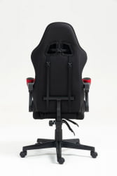 Кресло спортивное ТопЧаирс Пхантом черно-красный / TopChairs Phantom