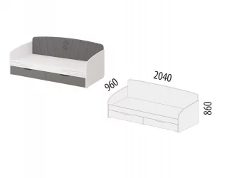 Детская кровать для мальчика Аляска 501.11