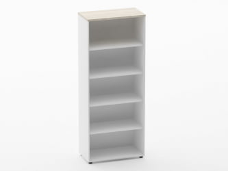 Шкаф 4 широкий открытый Deka 10.19.101 Дуб Сантана светлый/Белый