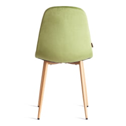 Металлический стул BREEZE (mod. JSC-58) Велюр/металл , 44 х 53 х 86 см, Green (зеленый) HLR54 / натуральный