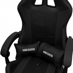 Геймерское кресло 1209-1 KINGQUEEN, цвет черный, 1209-1-black-mass