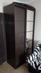 Шкаф-купе 2-х дверный Акцент-Квадро Д 1200х600  Венге/Бронза