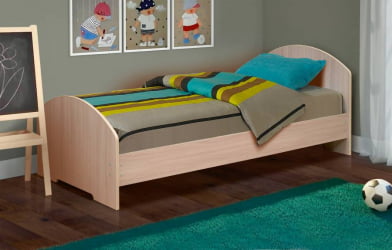 Кровать на уголках №2 800*2000 Ясень Шимо светлый