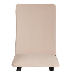 Мягкий стул La Rousse NEW, велюр, бежевый/черный, 7, 45x55x93 см