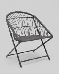 Комплект складной мебели для сада Солей темно-серый / Soley