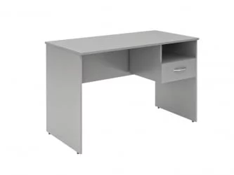 Стол письменный (S-1200) R с правой подвесной тумбой Серый