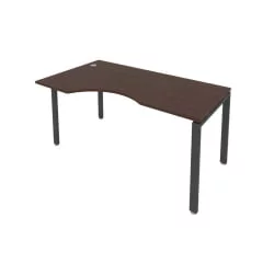 Стол письменный МЕТАЛ СЙСТЕМ Б.СА-1 Л Венге/Антрацит / METAL SYSTEM