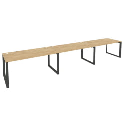 Рабочая станция на О-образном м/к ОНИКС О.МО-РС-3.4.8 Тиквуд Светлый/Антрацит / ONIX O.MO-RS-3.4.8