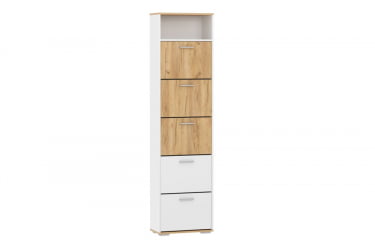 Тумба для обуви Санти НМ 013.26 Белый/Дуб Крафт Золотой