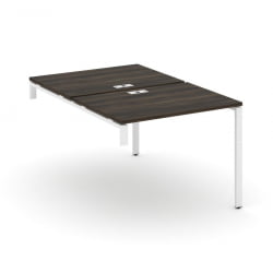 Двойной стол-надставка на опорную тумбу CОНCЕПТ CН.ДСН-001 Дуб Мали Белый / CONCEPT CN.DSN-001