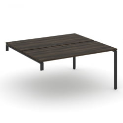 Двойной стол-надставка на опорную тумбу CONCEPT CN.DSN-004 Дуб Мали Черный