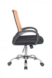 Кресло оператора Riva 8099 Черный-оранжевый