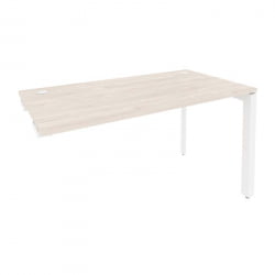 Стол-приставка на П-образном м/к к опорным элементам ОНИКС О.МП-СПР-3.7 Денвер Светлый/Белый / ONIX O.MP-SPR-3.7