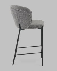 Стул полубарный Тисдейл букле темно-серый