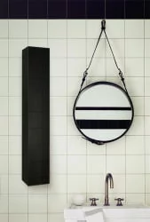 Дизайнерский шкаф в черном стекле Хоп Шелф Стекло Венге