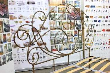 Кровать Стюарт кованая шоколад