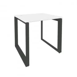 Стол рабочий на О-образном м/к ОНИКС О.МО-СП-0.7 Белый Бриллиант/Антрацит / ONIX O.MO-SP-0.7