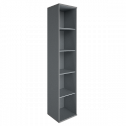 Стеллаж высокий угловой Riva А.СУ-1 Клен/Металлик