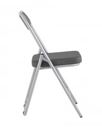 Складной стул Джонни силвер экокожа Серый / silver