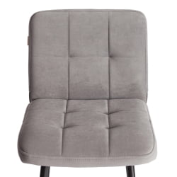 Барный стул Medeo/Медео велюр, серый, 29, 42х56х102 см