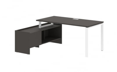 Стол с тумбой EDIS EUCT 17814 Мокко Белый