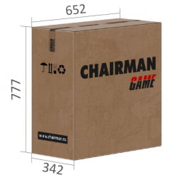 Кресло геймерское CHAIRMAN GAME 17 черный/желтый/белый