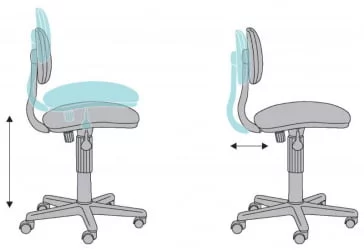 Кресло детское Бюрократ CH-W201NX/26-31 Розовое
