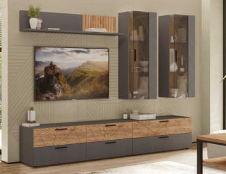 Шкаф для одежды с полками и штангой (лев/прав) Джерси 602.17