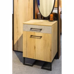 Тумба для обуви с ящиком Loft (ТОЯ) Дуб натур/Бетон