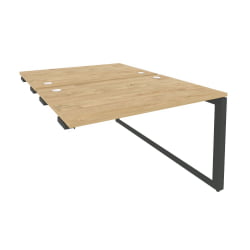 Стол-приставка двойной на О-образном м/к к опорым элем. ONIX O.MO-D.SPR-2.8 Тиквуд Светлый/Антрацит