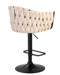 Стул барный ДОБРИН ЛЕОН (бежевая ткань (ЛАР 275-1)) 2 шт / DOBRIN LEON (LAR