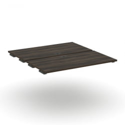 Двойной стол-приставка к двум опорным тумбам/шкафам CONCEPT CN.DSPR-005 Дуб Мали Антрацит