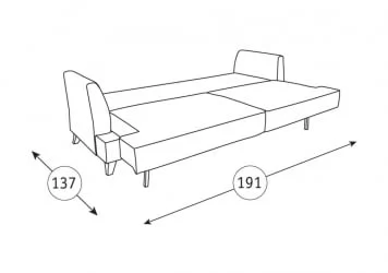 Белый диван Дамаск ТД 211. Лаундж 25 Зеленый/ Фибра 2885/5 Коричневые цветы