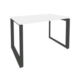 Стол рабочий на О-образном м/к ОНИКС О.МО-СП-2.7 Белый Бриллиант/Антрацит / ONIX O.MO-SP-2.7