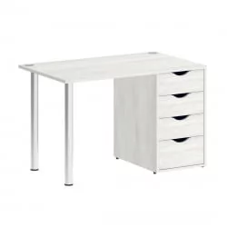 Стол письменный ХОМЕ ОФФИCЕ ВР.СП-3-118.4 Снежная Платина / HOME OFFICE VR.SP-3-118.4