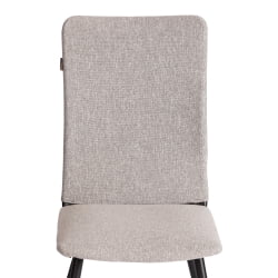 Мягкий стул La Rousse NEW, ткань рогожка, серый/черный, 3M 16/2, 45x55x93 см