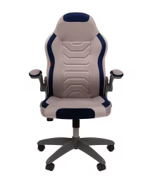 Кресло для геймеров CХАИРМАН ДРАЙВ (ГАМЕ) 50 Серый-синий / CHAIRMAN (GAME)
