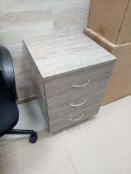 Тумба подкатная с 3-мя ящиками Твин 14.10.10 Дуб Верцаска / Twin