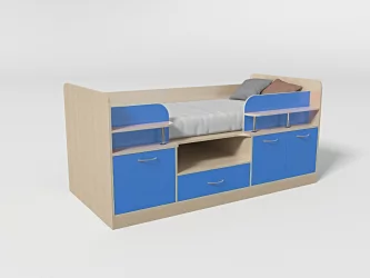 Уголок школьника №7 Дуб молочный/Синий