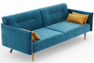 Диван трёхместный Протей ЛД 309.010.000 Синий Горчичный