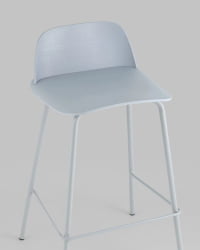 Стул полубарный Mist Серо-голубой