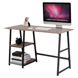 Письменный стол с полками BRABIX LOFT CD-006 Мореный дуб