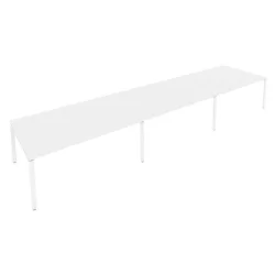 Переговорный стол (3 столешницы) Metal System Б.ПРГ-3.5 Белый