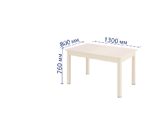 Стол обеденный раскладной Орфей 40 Белый песок-Кена