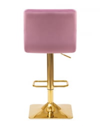 Стул барный ДОБРИН ГОЛДИЕ (пудрово-сиреневый велюр (МДЖ9-52)) 2 шт / DOBRIN GOLDIE (MJ9-52))