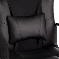 Кресло DRIVER (22) кож/зам/ткань, черный/черный , 36-6/TW-11